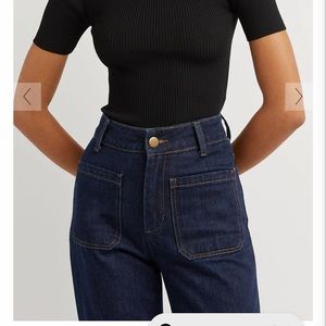DISSH PERI INDIGO DENIM WIDE LEG